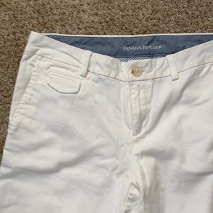 Banana Republic stretch khaki trousers